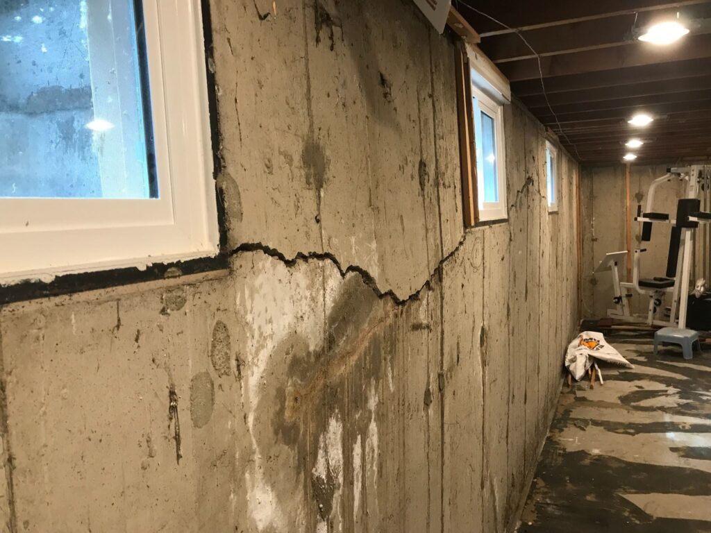 A diagonal crack often points to differential settlement, where one part of your foundation is sinking faster than another.