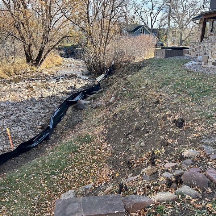 South Boulder Creek Streambank Stabilization with Green Landscape 2