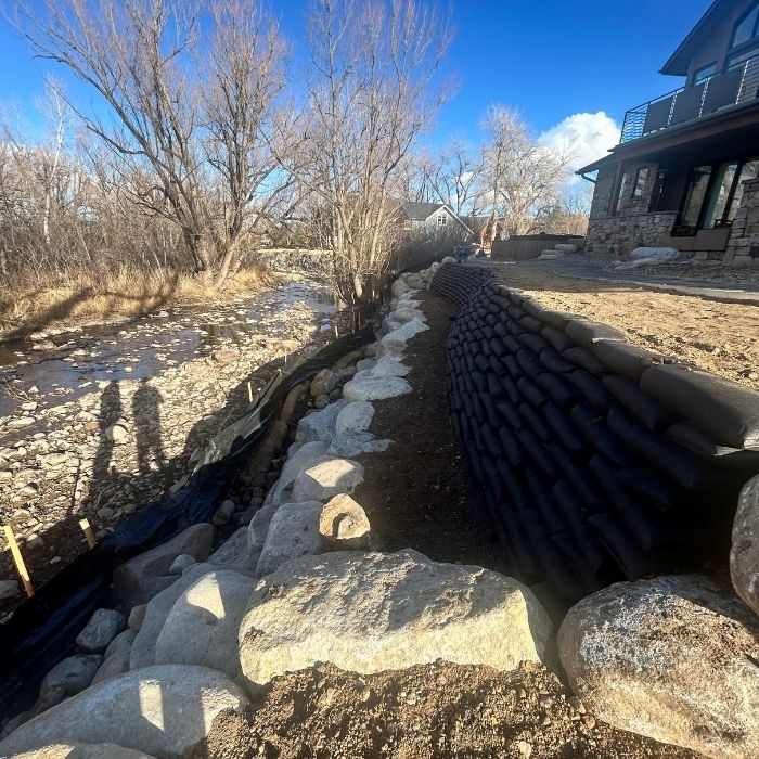South Boulder Creek Streambank Stabilization with Green Landscape 9