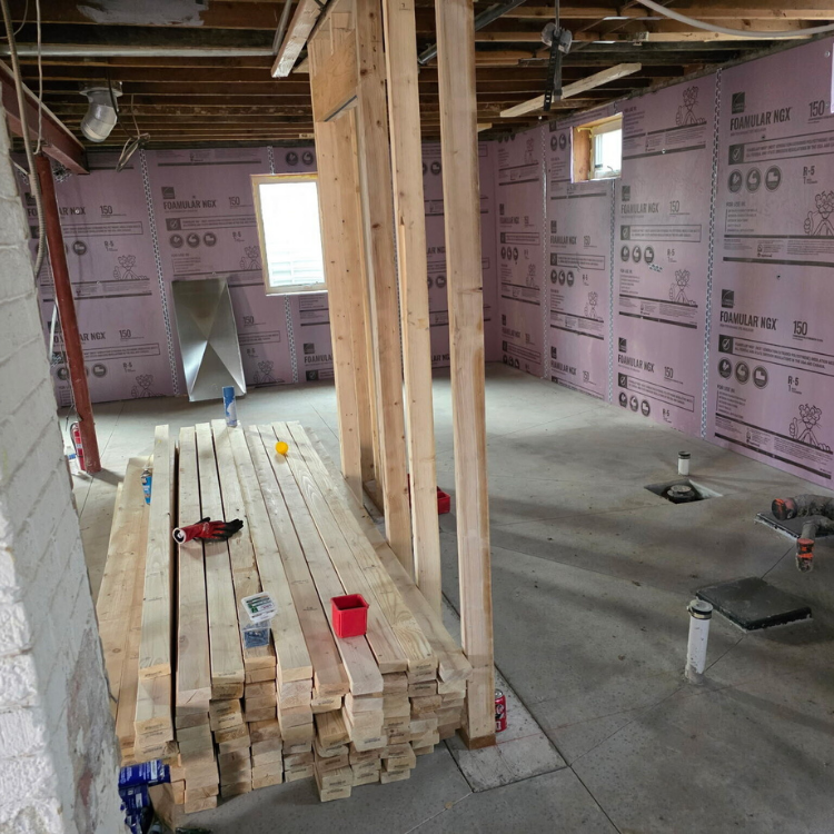 From Water Damage to Full Foundation Rebuild: A 30×30 Basement Transformation During 2 9