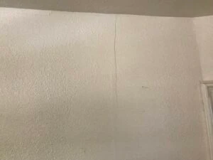 crack in wall inside
